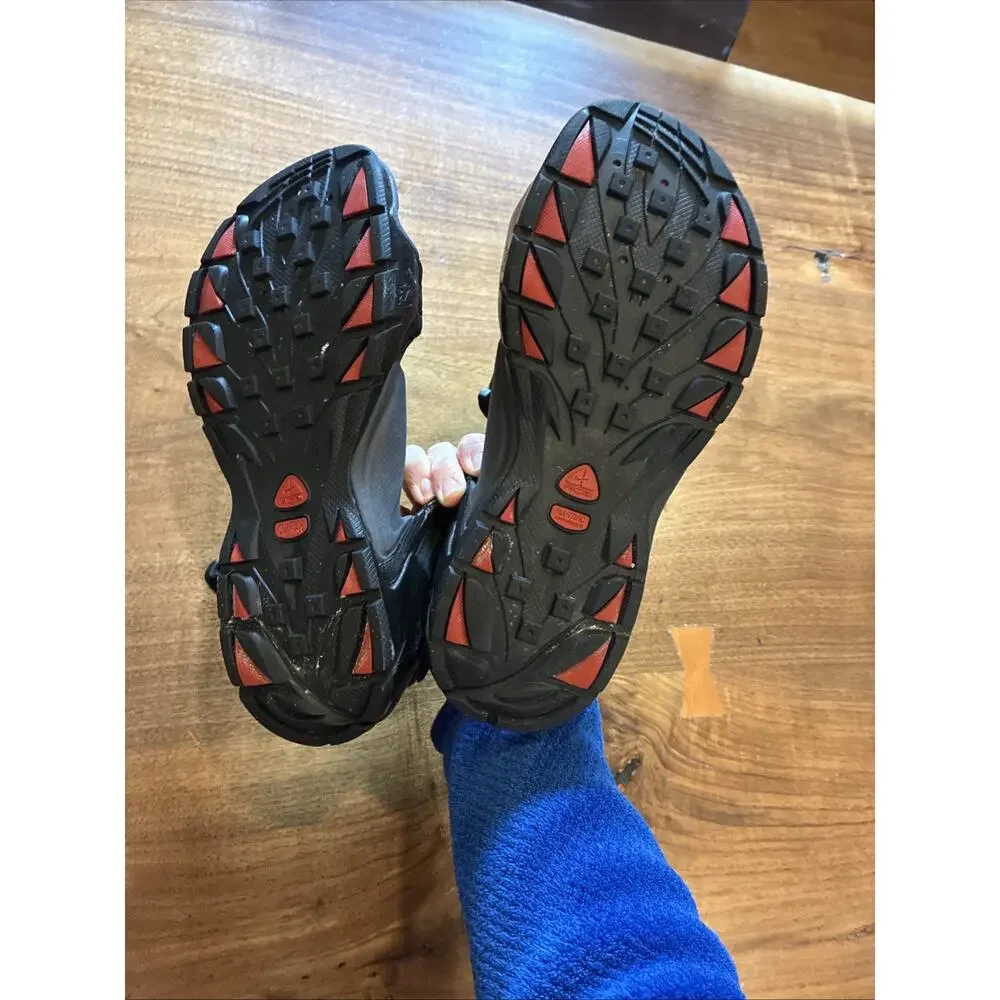 Nike‎ ACG Sport Vintage Sandals Black Red Hiking Walking Running Straprunner 10